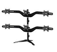 Aavara DS600- Soporte para Monitor LED/LCD de Seis (Hexa) 15~24'', un Amplio ángulo de inclinación de +/- 15°, Giro y rotación de 360°. Compatible con VESA 100x100/75x75mm