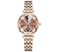 AAVEDA Relojes de mujer de lujo, clásicos, a la moda, impermeables, de acero inoxidable, relojes de cuarzo para mujer, relojes de pulsera de vestir casuales de acero inoxidable, S0.6x4.5
