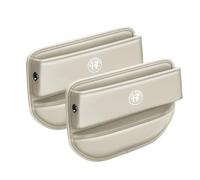 AAWEI Organizador De Almacenamiento De Gap Asiento De Coche para Alfa Romeo GTV 1995-2005 916,Bolsa De Almacenamiento para Huecos De Asiento De Coche,Organizador Gap Asiento Coche,2 Pcs Beige