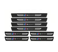 AAWEI Protector Umbral Puerta Coche para Infiniti FX37,8 Piezas Pegatinas Luminosas,Tira Fluorescente Antiarañazos,Cubierta Pedal Noche