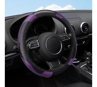 AAXgy Funda Volante Coche para Suzuki Alto 1979-2021 HA,Cubierta De Volante De Cuero Microfibra,Antideslizante Cubierta De Volante Transpirable-Fácil De Instalar,D-Purple