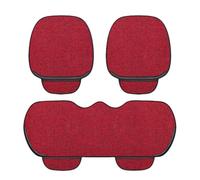 AAZENG Cojín De Asiento De Coche para Kia Rio (DC JB UB YB 2000-2025 2026),Funda Transpirable De Tela De Lino Antideslizante Protector De Asiento con Bolsillo De Almacenamiento,Red