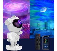 AB AttaBoy Proyector de galaxia,Proyector Aurora 2 en 1,actualiza la Luz Nocturna Galaxy.Altavoz Bluetooth y 8 Ruido Blanco,para Niños, Adultos, Decoración de Habitaciones, Fiestas.Navidad