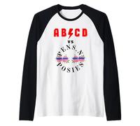 AB/CD vs Bolígrafos y Posies Rock n Roll Bebés, Niños y Niños Camiseta Manga Raglan