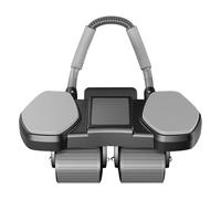 AB ROLLER - AB ROLLER EJERCIE ROUTE | Forja de núcleo interior silencioso | AB Roller Wheller con soporte de codo | Rojo abdominal automático con soporte para teléfono para Usuario