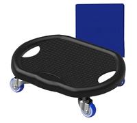 Ab Roller Board - Rueda abdominal silenciosa con alfombrilla, entrenamiento en casa, fuerza central, quema de grasa de cuerpo completo, herramienta de ejercicio de control de peso abdominal para