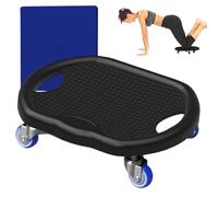 Ab Roller Board, Silent Wheel Trainer, Home Workout Equipment, Smooth Rolling Base, Cushioned Support Mat, Ideal for Full Body Toning, Core Strength Training and Daily Gym