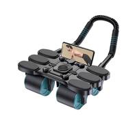 Ab Roller, Four Wheel Workout, 12x6 Inches Automatic Rebound with Anti Slip Grip Strength, Training Equipment for Athletes, Women, Men, Adults, Teens, Sports Enthusiasts, Core Exercise
