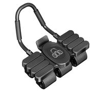 Ab Roller - Máquina de entrenamiento de abdominales con diseño de 6 ruedas, entrenador de núcleo con soporte para teléfono para fitness, fuerza, vientre, entrenamiento, gimnasio, hogar