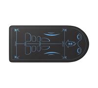 Ab Roller Mat, antideslizante para ejercicio mate, abdominal Knee Mat, almohadilla de goma con sonido y protección de Knee 59,06 x 23,62 pulgadas para Ab Roller Workouts at Home or Gym (1 pieza)