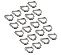 AB Tools Dedales de empalme de cuerda para dedales de barco de 3 mm y cable 316 Marine A4, paquete de 20 unidades