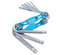AB Tools Juego de llaves hexagonales hexagonales hexagonales plegables con extremo esférico métrico MM de 2,5 mm a 8 mm, 8 piezas de tamaño de bolsillo