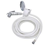 AB Tools Kit de ducha cromado para cabina, espejo de popa para exteriores, cabezal de manguera, barco, autocaravana