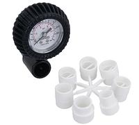 AB Tools Manómetro de presión de tubo de costilla inflable para barco, bomba de 0 a 14 psi (1 bar)