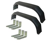 AB Tools Par 13" Rueda Gemela Guardabarros tándem 56" x 8" y ala del Guardabarros (Grandes) Soportes 6pc