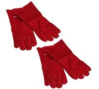 AB Tools-Toolzone Protección de seguridad Verde Guantes de jardinería soldadura Suede Guanteletes dos pares TE454