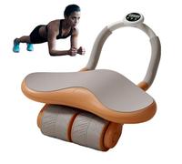 Ab Wheel Roller with Timer & Phone Bracket, 3-Wheel Automatic Rebound Core Ejerciser, Home Gym Equipment for Men & Women, Intense Abdominal Workouts, 16,53 x 5,9 x 9,84 pulgadas