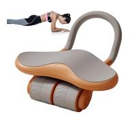 Ab Wheel Roller with Timer & Phone Bracket, 3-Wheel Automatic Rebound Core Exerciser, Home Gym Equipment for Men & Women, Intense Abdominal Workouts, 16.53x5.9x9.84 Inches