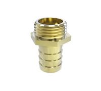 ABA Beul 10010.507.2 Conector de Manguera roscado con Rosca Hexagonal y Externa, latón, 1/4 x 10