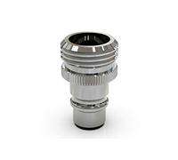 ABA Beul 10055.004.6 - Conector roscado con rosca exterior G 1/2 para acoplamiento de agua (1/2), cromado