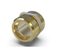 ABA Beul 16001.006.2 Doble Boquilla Hexagonal, Latón, 3/4