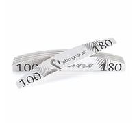 Aba Group 10 limas de uñas profesionales de media luna Flamingo 100/180 estándar, resistente, para uso único, empaquetado individualmente, "Safety Pack", fabricado en la UE "paquete seguro"