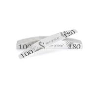 Aba Group 10 limas de uñas profesionales de media luna Flamingo 100/180 estándar,resistentes, para un solo uso, de buena calidad, resistentes a la abrasión, juego de limas de uñas, fabricadas en la UE