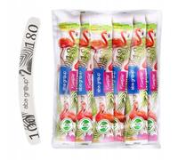 Aba Group 100 limas de uñas 100/180 plátano, estándar flamenco, embalaje seguro, alta calidad, juego de limas de uñas para uñas