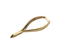 Aba Group Alicates de belleza de 11 cm, alicates de dos plumas, dorado, 3 mm (1139), tijeras afiladas para cutículas, herramientas de manicura, herramientas de pedicura