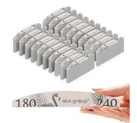 ABA GROUP Lima de uñas 180/240-500 unidades, media luna 2 mm de grosor, herramientas profesionales para uñas de gel y naturales, limas para uñas de gel, lima de uñas de doble cara, juego de archivos