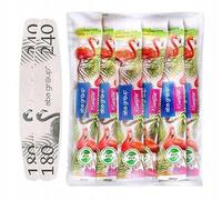 Aba Group Lima de uñas 180/240 Ellipse Slim Flamingo Paquete seguro, limas de uñas profesionales para uñas, 100 unidades