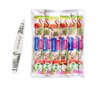 ABA GROUP Lima de uñas - Alas 180/240 Slim - 25 unidades en lámina para manicura y pedicura - limas de uñas desechables de alta calidad para uñas de gel - Juego de uñas de gel - Ideal para uñas de gel