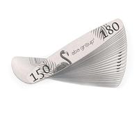ABA GROUP Lima de uñas Ellipse 150/180 Slim - 25 unidades para manicura y pedicura - Limas de uñas de alta calidad para uñas de gel - Juego de uñas de gel - Ideal para uñas de gel
