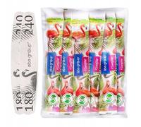 ABA GROUP Lima de uñas Ellipse 180/240 Slim - 50 unidades en lámina para manicura y pedicura - limas de uñas desechables de alta calidad para uñas de gel - Juego de uñas de gel - Ideal para uñas de