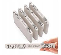 ABA GROUP Lima de uñas recta fina 150/180 - 100 unidades para manicura y pedicura - limas de uñas de gel de alta calidad - Juego de uñas de gel - Ideal para uñas de gel