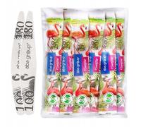 Aba Group Limas de uñas 100/180 Alas Slim Flamingo Embalaje Seguro, Juego de 50 Lima de Uñas de Doble Cara