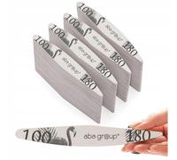 ABA GROUP Limas de uñas - Alas 100/180 Slim - 100 unidades para manicura y pedicura - limas de uñas de alta calidad para uñas de gel - Juego de uñas de gel - Ideal para uñas de gel