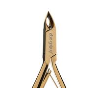 Aba Group Pinzas para cutículas doradas con dos muelles de 3 mm (1136), cortacutículas de acero inoxidable con corte afilado y suave para eliminar el exceso