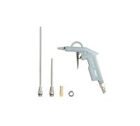 ABAC Pistola de Soplado G-502 PLUS, con Boquillas Múltiples (25, 100 y 200 mm) para diversas aplicaciones, enchufes universal y enchufes con boquilla para manguera, Presión Max 8 Bar