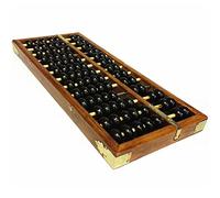 Ábaco chino, vintage, de 13 dígitos, de madera, herramienta manipulativa de aprendizaje de matemáticas para niños