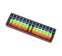 Ábaco de aprendizaje de cálculo para niños, 13 de colores brillantes, movimiento de cuentas, construcción ligera de ABS, escuela, hogar, equipo de práctica de matemáticas, ábaco colorido