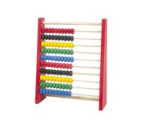 Ábaco de Madera,Abacus Educativos,Ábaco Aritmético,Abaco para Niños Abacus Juguete,Tabla de Multiplicar de Madera,Juguetes Montessori,Juego Tablas de Multiplicar,con 100 Cuentas de Colores,1 Pieza
