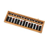 Ábaco de madera de 13 filas para niños, práctica de matemáticas mentales, durabilidad, herramienta de aprendizaje en el aula con cuentas coloridas, durabilidad ábaco para el aula para cálculo