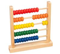 Åbaco de madera - Juguete educativo matemático Mode - Telãio para aprender a contar para niños 2 3 4 años | Herramientas matemáticas para la escuela materna y la educación parental, juegos seguros en