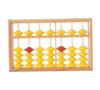 Ábaco de madera para niños Matemáticas 7 varillas Ábaco de aula con cuentas antideslizantes y cuerda para colgar, para maestros para la escuela primaria