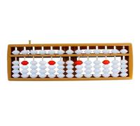 Ábaco estándar, ábaco Educativo for el Aprendizaje de Las matemáticas, con botón reinicio, 13 Filas, 5 Cuentas, plástico(Bruin)