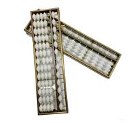 Ábaco estándar, Herramienta de cálculo matemático, Paquete 2 ábacos con botón reinicio, calculadora, conteo for la Escuela y Oficina, Herramientas educativas, 13 dígitos