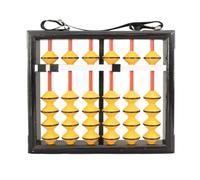 Ábaco Para Aprendizaje Abacus chino Vintage 6 dígitos Abacus colgante herramienta de cálculo matemático para educación matemática educación matemática