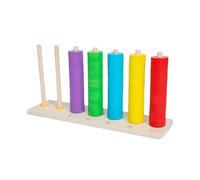 Ábaco para niños - Soporte de cálculo de ayuda didáctica de 11.35 pulgadas | Herramienta colorida de conteo de matemáticas | Mejora el reconocimiento de color, las habilidades motoras finas y el