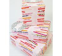 Abacus 12364A - Paquete de papel de regalo con 2 hojas y 2 etiquetas, sin plástico